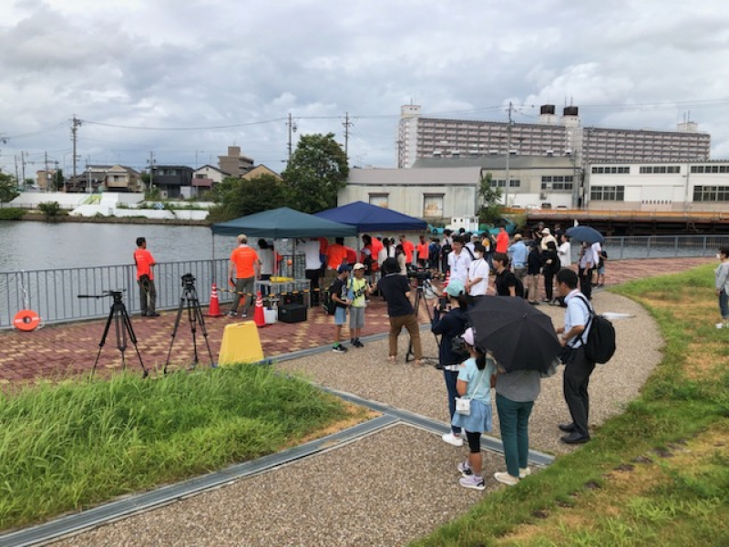 名古屋市都心部の水域『中川運河』で水中ドローン体験会開催！